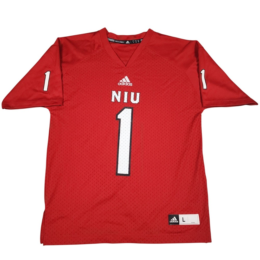 Northern Illinois Huskies Jersey Youth L Red Adidas #1 NCAA Football NIU